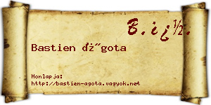 Bastien Ágota névjegykártya